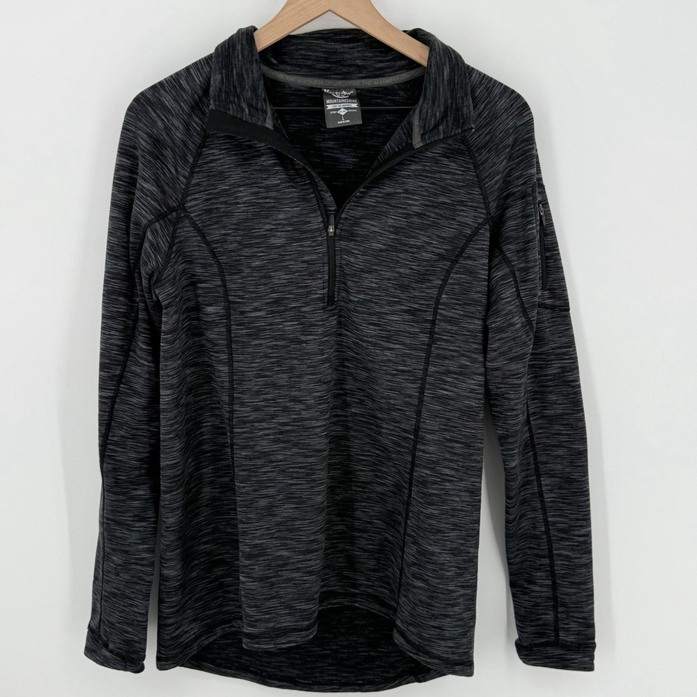 Moosejaw Mountaineering Gray Women’s 1/4 Zip Pullover Size Large Michigan